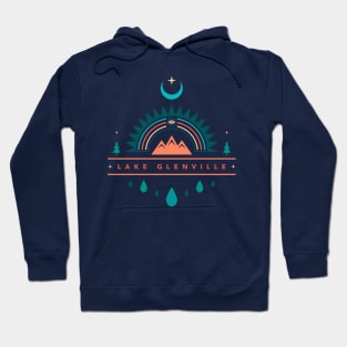 Lake Glenville NC boho design Hoodie